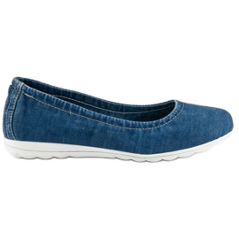 Filippo Denim ballerinas blå