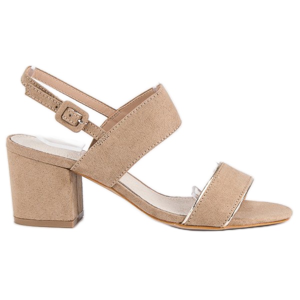 Filippo Eleganta sandaler på en stolpe brun