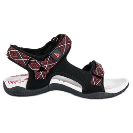 American Club Bekväma damsandaler svart