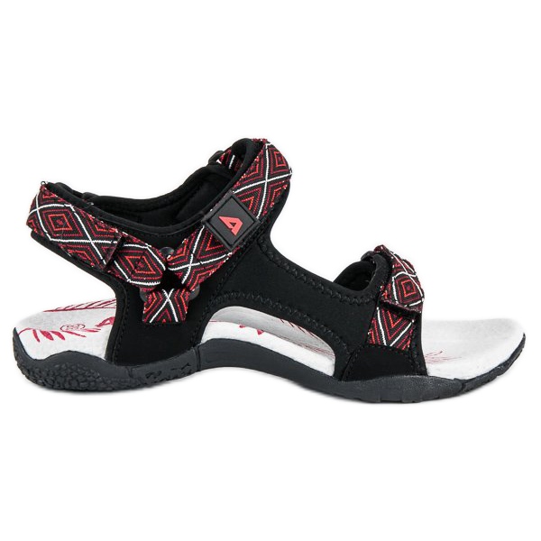 American Club Bekväma damsandaler svart