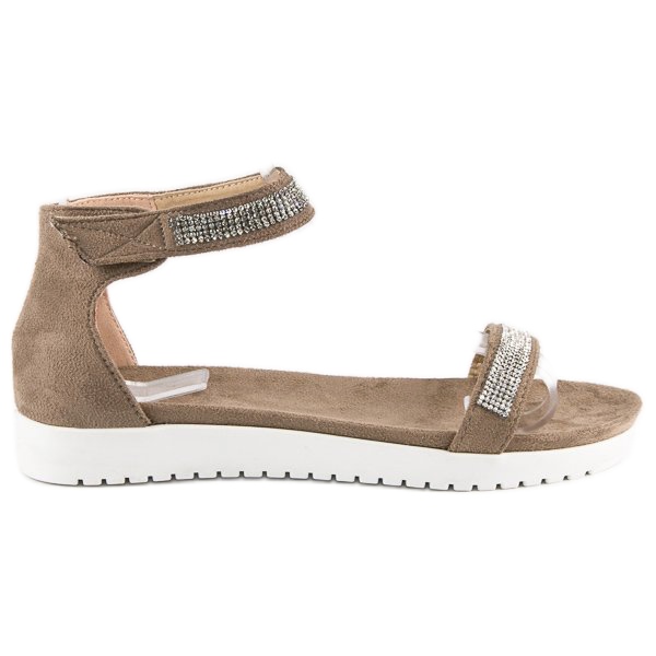 Evento Eleganta kardborresandaler brun