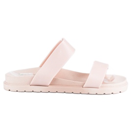 Pudertofflor för kvinnor rosa