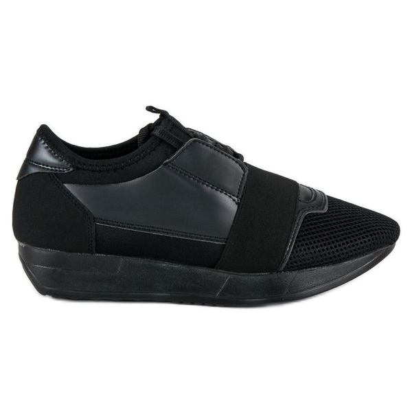 Slip-on sportskor svart