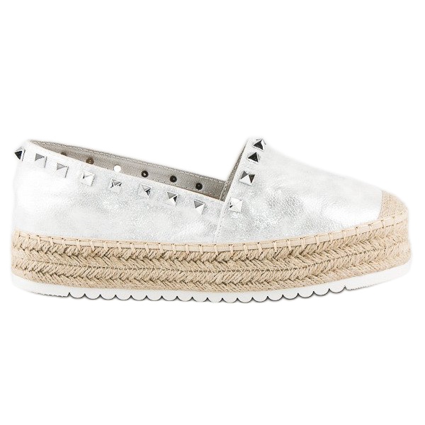 Forever Folie Espadriller på plattformen grå