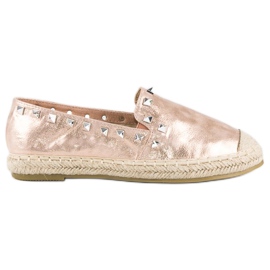Forever Folie Rosa espadrillor med nitar