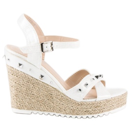 Bello Star Kil espadrillor med strass vit
