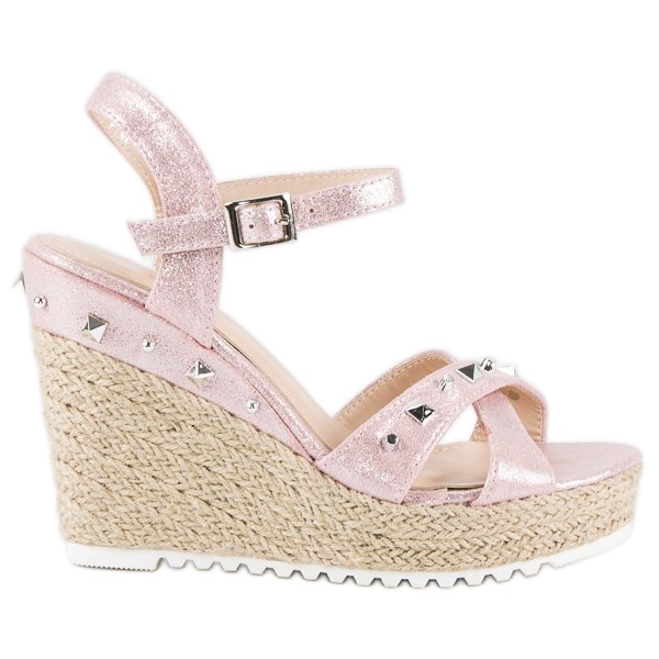 Bello Star Kil espadrillor med strass rosa