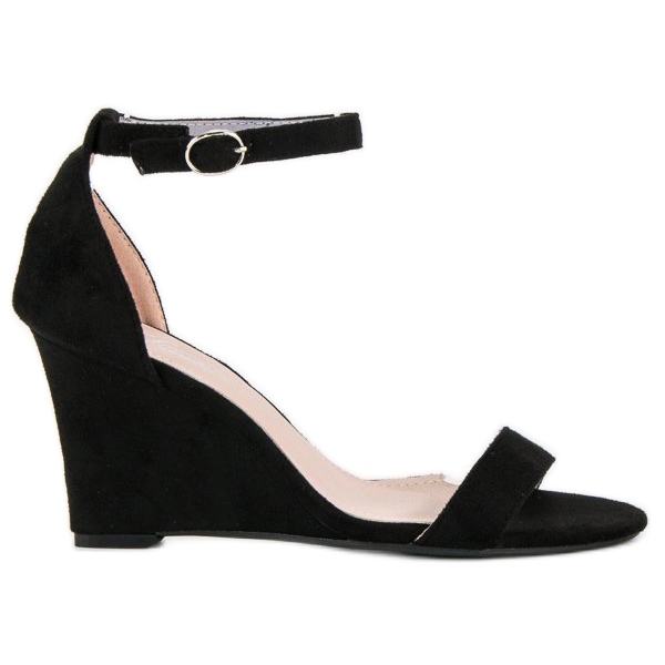 Sandaler i mocka svart