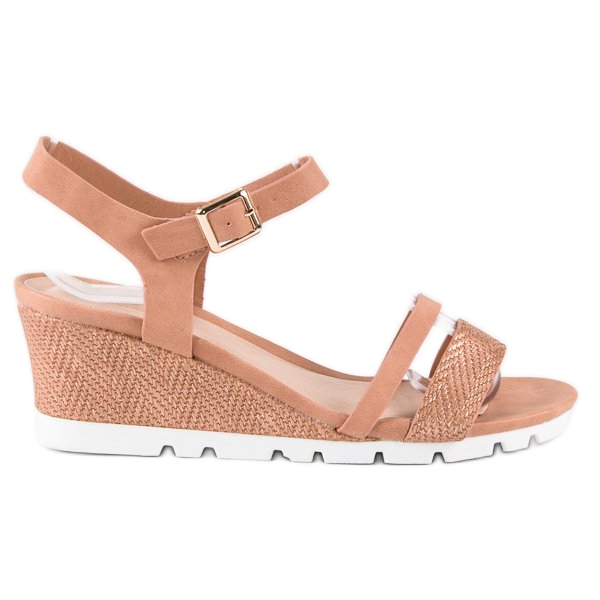Ideal Shoes Rosa kilasandaler