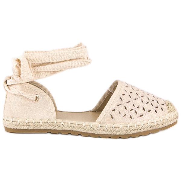 Sweet Shoes Knutna espadrillor brun
