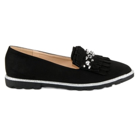 Forever Folie Eleganta loafers i mocka svart