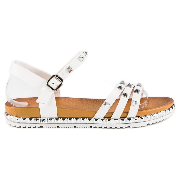 Anesia Paris Rock Flat Sandaler vit