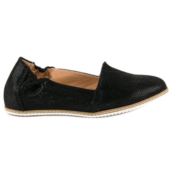 Filippo Svart Ballerina Med Ett Mönster