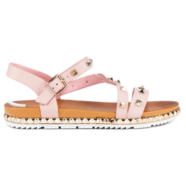 Anesia Paris Rosa Sandaler Med Dubbar