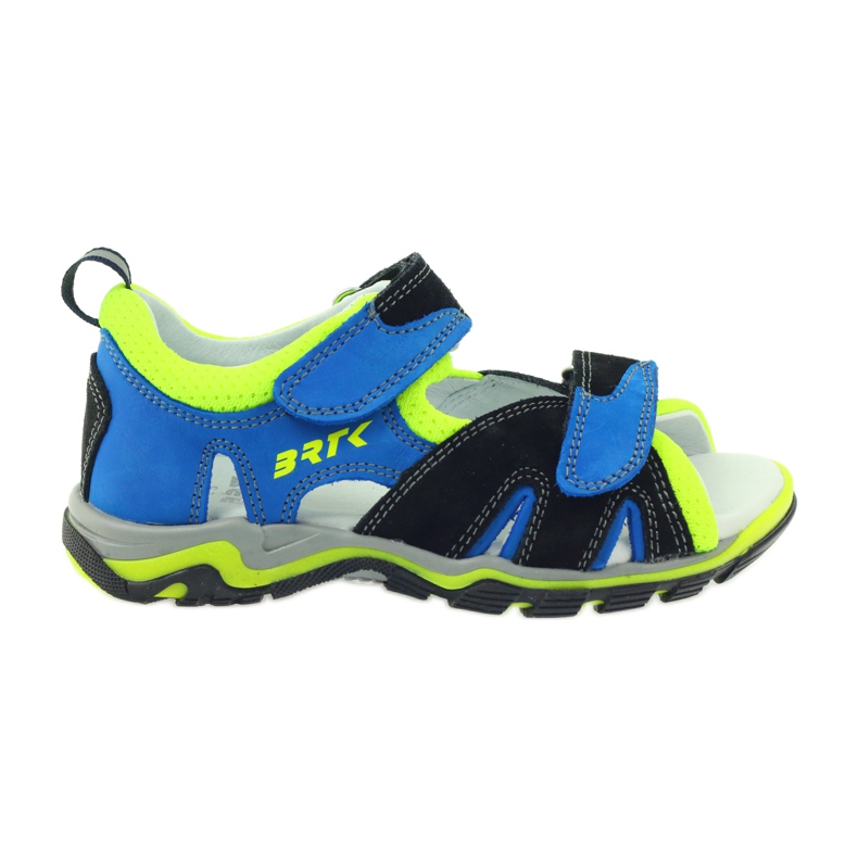 Sandaler På kardborre Bartek 16187 kobolt svart blå grön