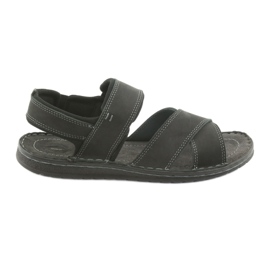Riko Läderens sportsandaler Black 852 svart