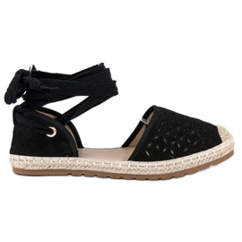 Sweet Shoes Knutna espadrillor svart