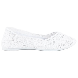 Seastar Vita ballerinor i spets