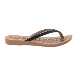 INBLU IR063 svarta flipflops grå