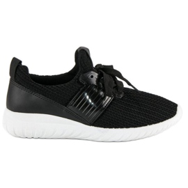 Textila sportskor svart