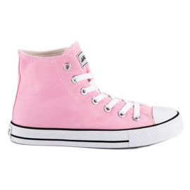 Andy Z Klassiska sneakers ovanför ankeln rosa