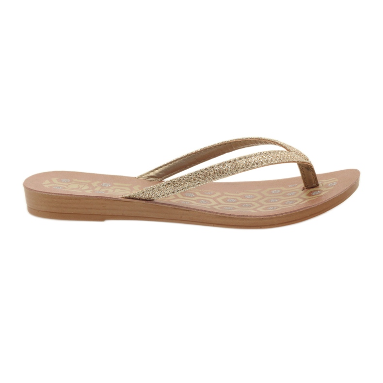 INBLU IR063 gyllene flipflops
