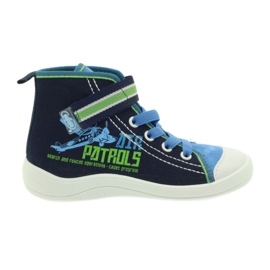 Befado barnskor, sneakers, tofflor 268x066 marinblå blå grön