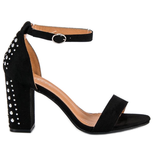 Bestelle Eleganta sandaler på en stolpe svart