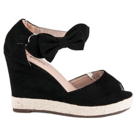 Seastar Kila espadrillor med rosett svart