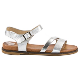 Licean Silver sandaler med spänne grå