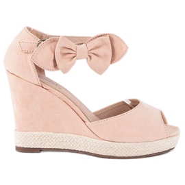Seastar Kila espadrillor med rosett rosa