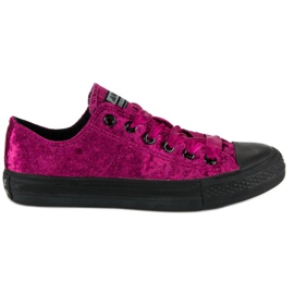 Andy Z Fuchsia velour sneakers rosa