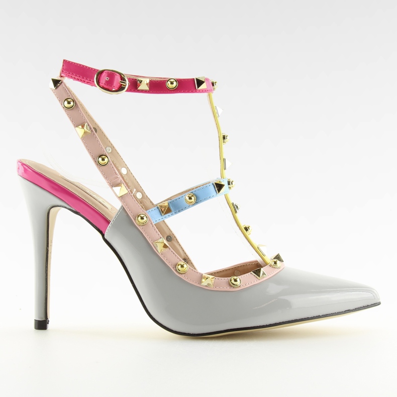 Pumpar på stift med gråa dubbar 1381