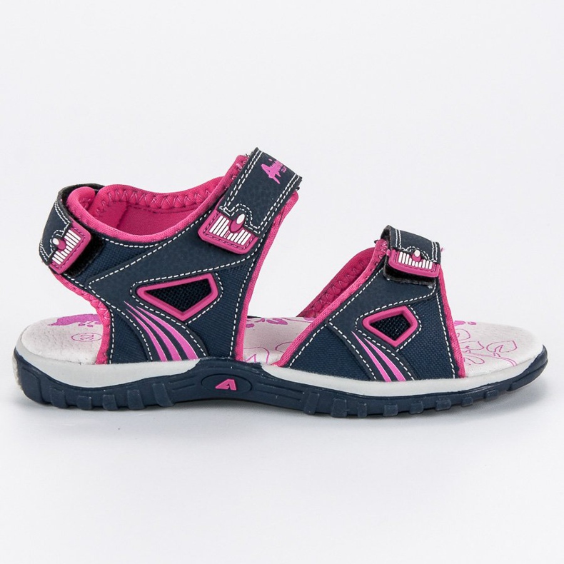 American Club Velcro amerikanska sandaler blå