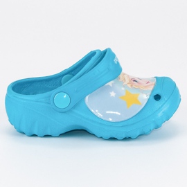 Gummi tofflor i islandet blå