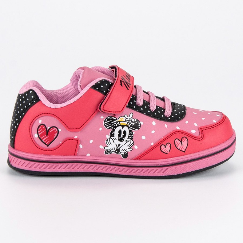 Kardborre sneakers mickey mouse rosa