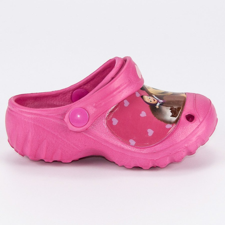 Gummi tofflor masha och björnen rosa