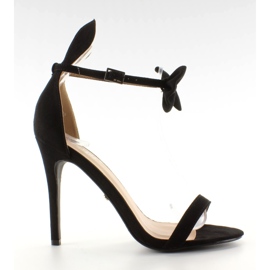 Sandaler på en nål med öron ZJ-15P Svart