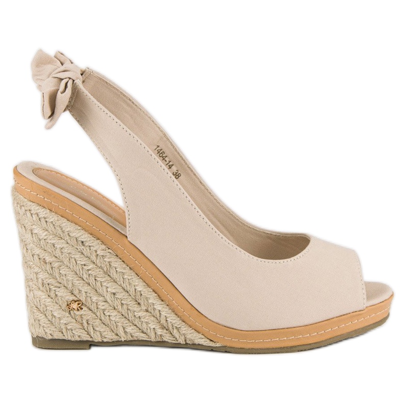 Beige espadrillesandaler