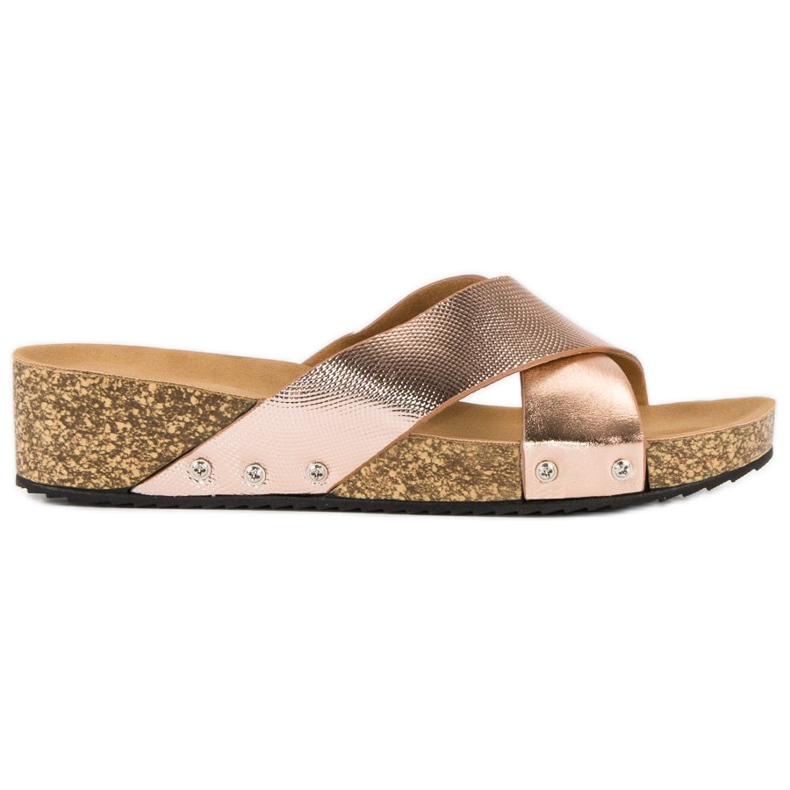 Vices Snygga tofflor med skruvar rosa