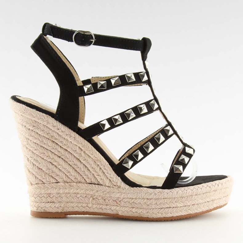 Svarta Espadrillos på kilar 3811-17 Svart