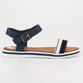 Top Shoes Sailor damsandaler blå