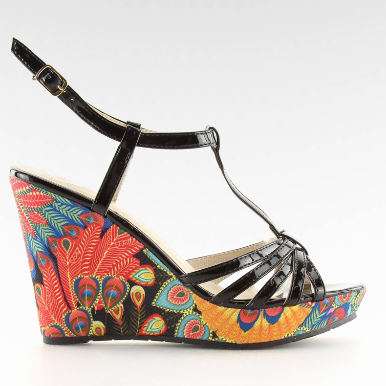 Svarta svarta sandaler BL201 svart