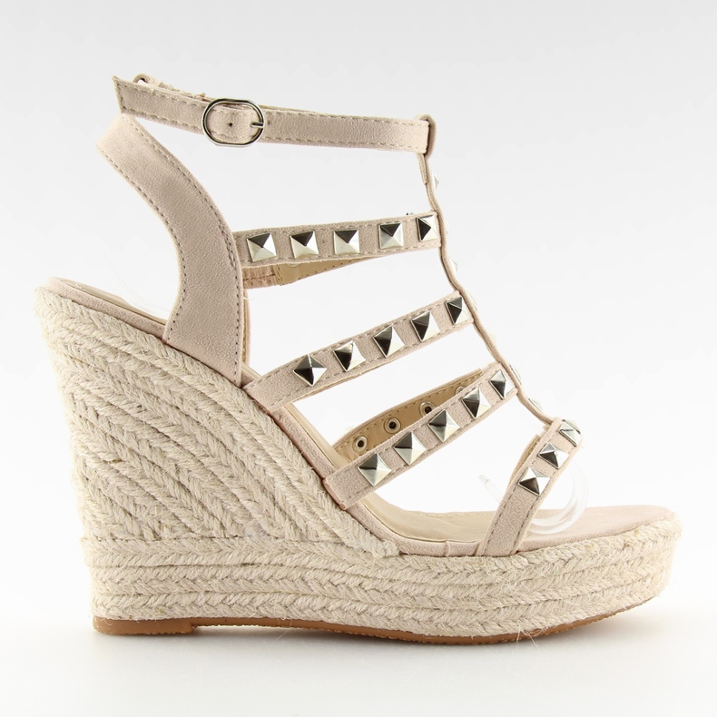 Espadrillos på kilar beige 9529 beige