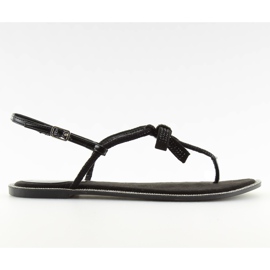 Svarta sandaler för dam flipflops 17715 Negro