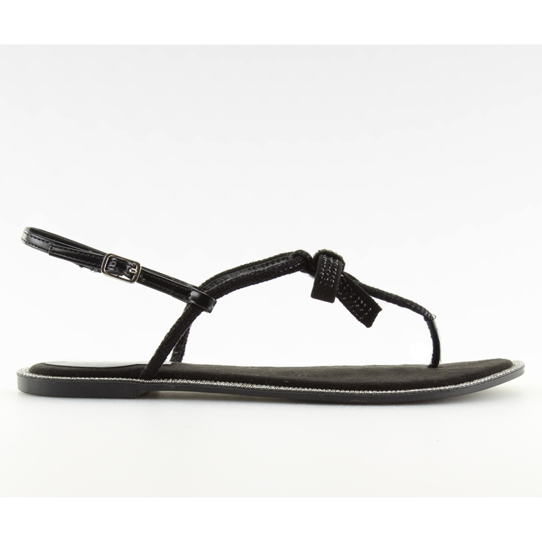 Svarta sandaler för dam flipflops 17715 Negro