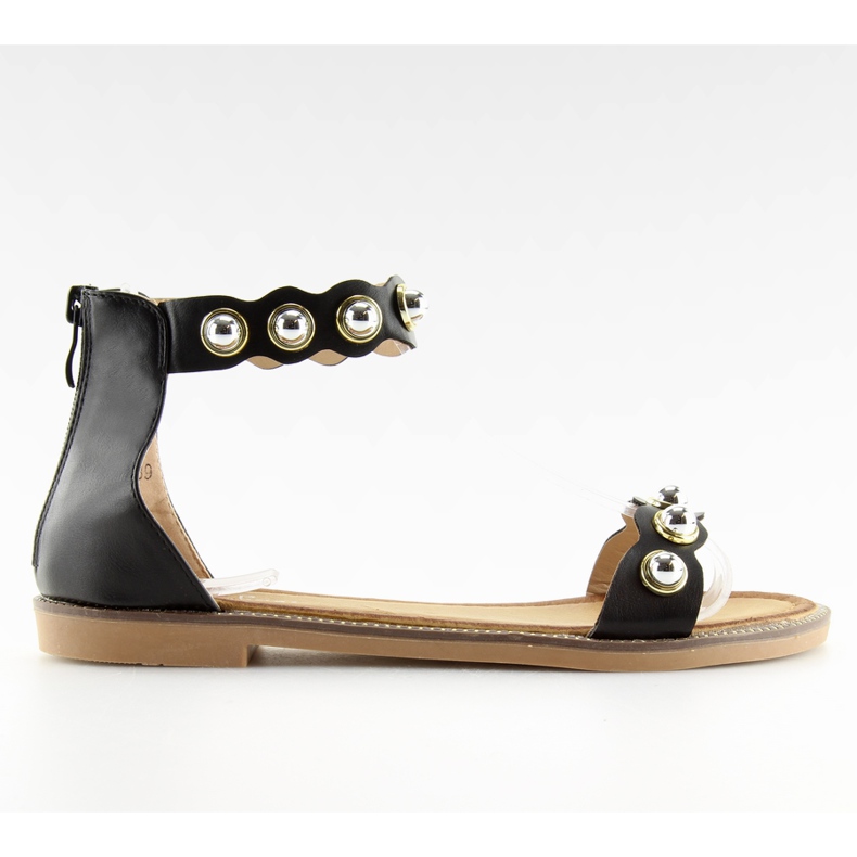 Svart VS-376 Svarta ankelsandaler