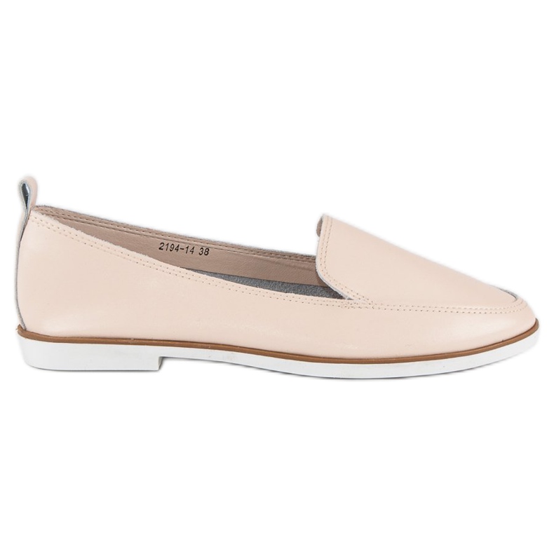 Mazaro Loafers i beige läder