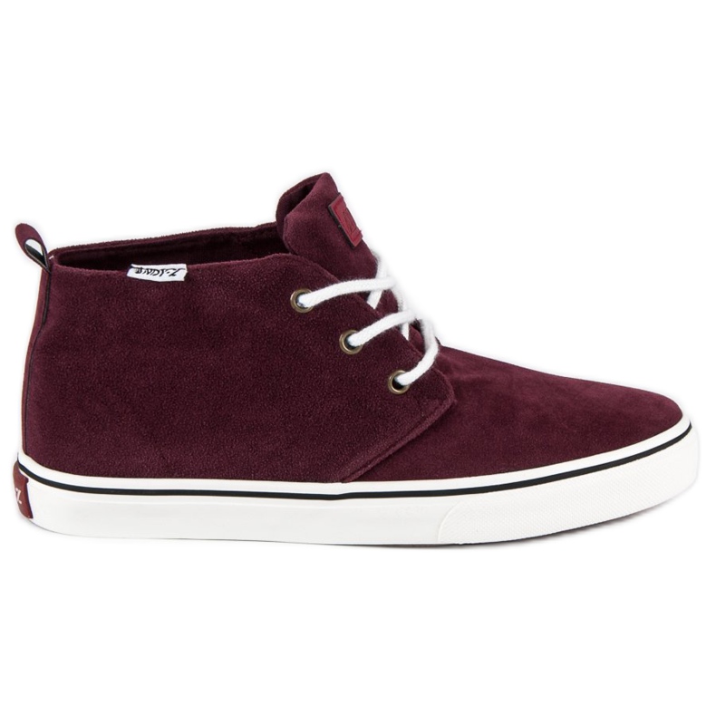 Andy Z Ankelsneakers i mocka röd