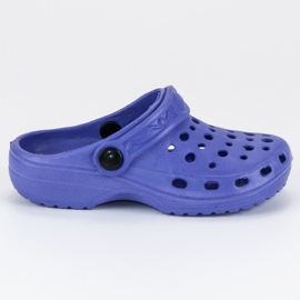 Lila gummi flip-flops purpur